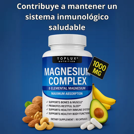 Magnesio Complex💎 Complejo de Magnesio Favorece huesos y músculos👑