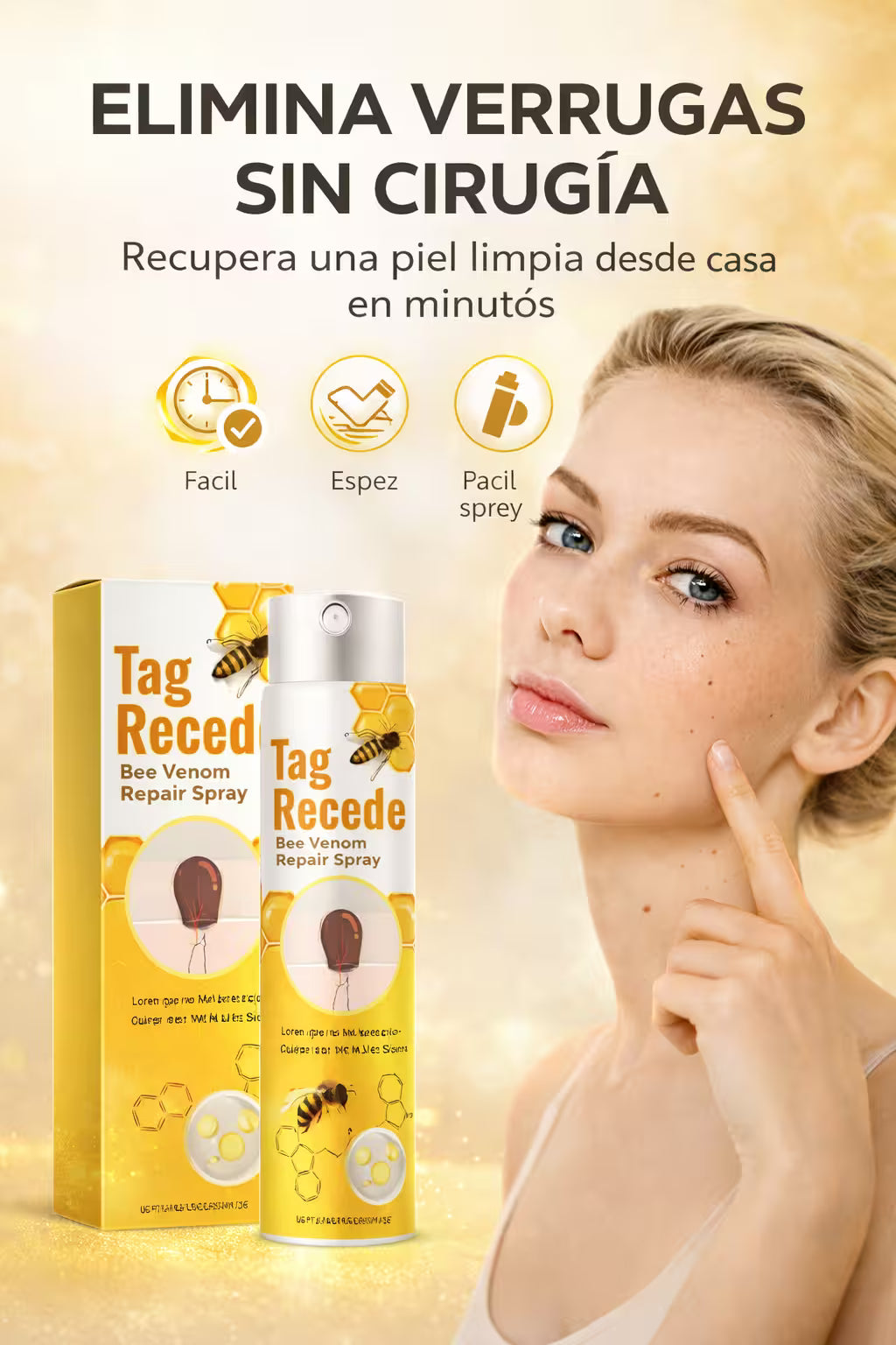 🐝 ¿TIENES VERRUGAS QUE NO DESAPARECE? TAG RECEDE LAS SECA SIN DOLOR NI MARCAS. 🌿