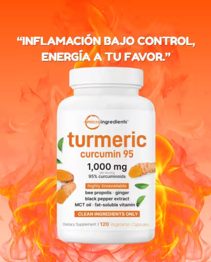 TURMERIC CURCUMIN 95🟠INFLAMACION BAJO CONTROL ENERGIA A TU FAVOR💎